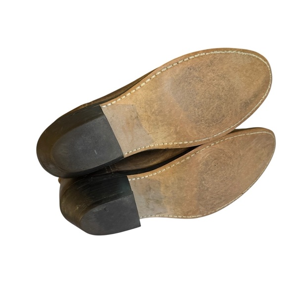 Women’s Brown Leather Western Cowboy Boots Size 8.5M - Picture 6 of 10